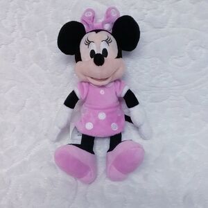 Disney Minnie Mouse Pink Plush Collectible Stuffy Small Approx 10 Inch Licensed